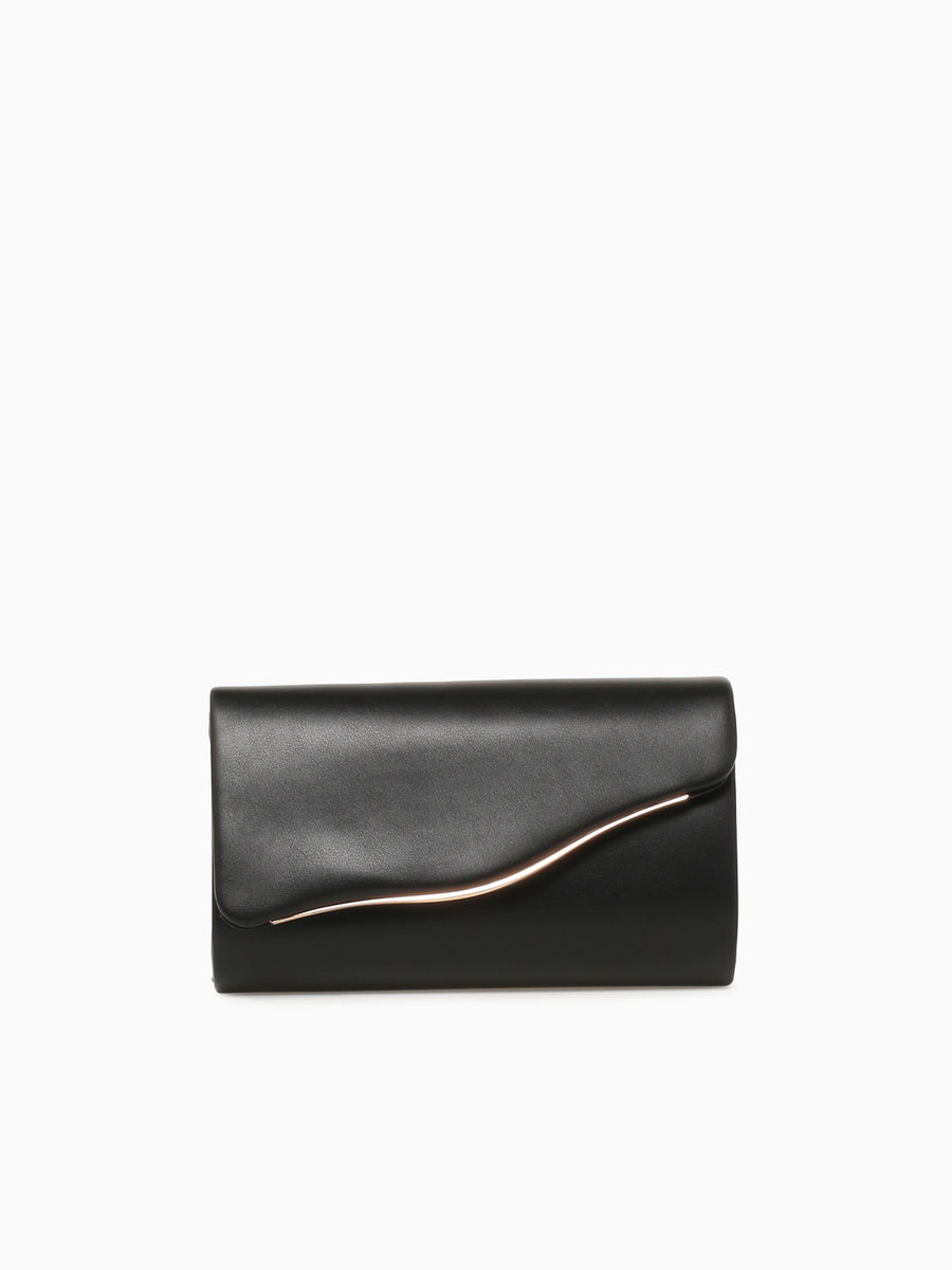 Wave Clutch Black Gold Black