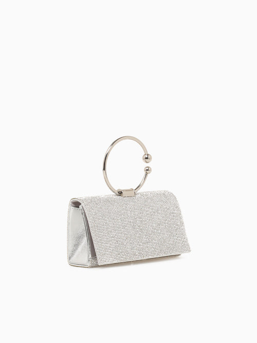 Star Clutch Silver Silver
