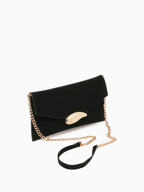 Victoria Clutch Black Micro Black