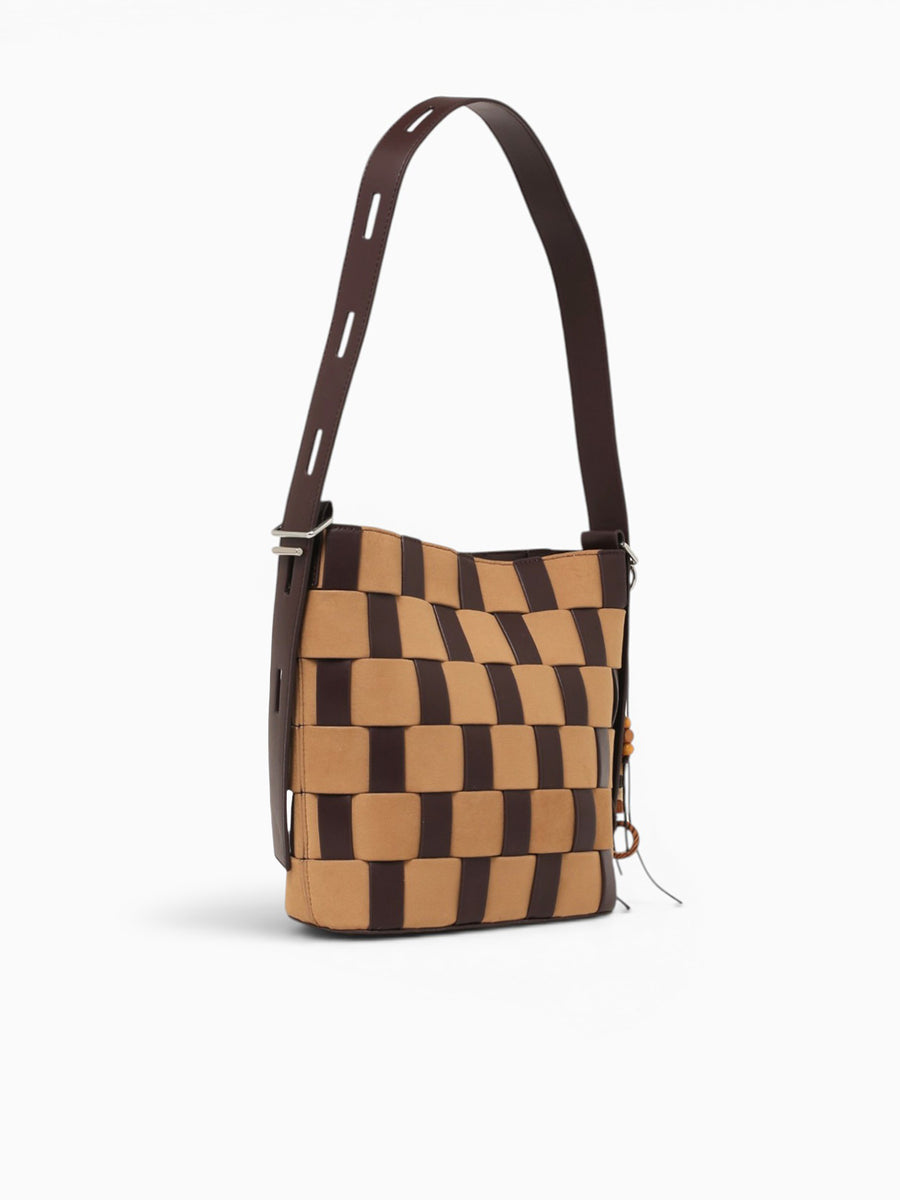 Ginie Shoulder Bag Brown Multi Brown