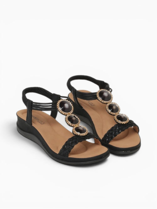 Pilar Black Smooth Black / 5 / M
