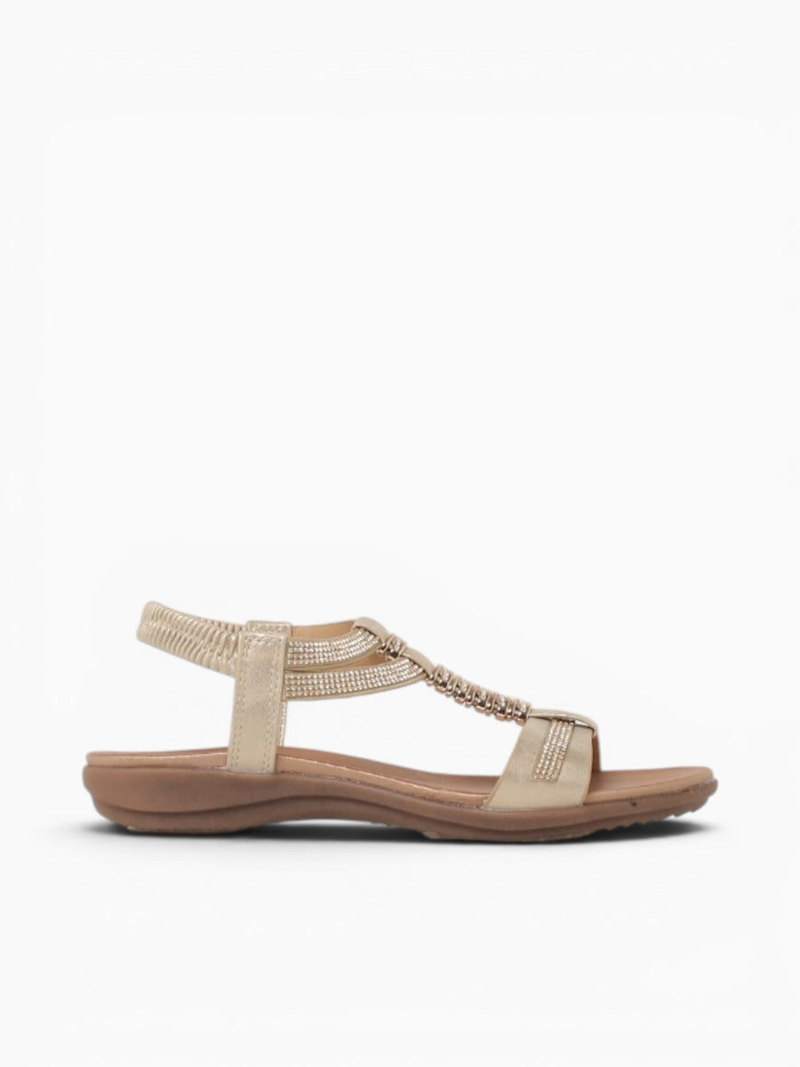 Olivia Gold Metallic Gold / 5 / M