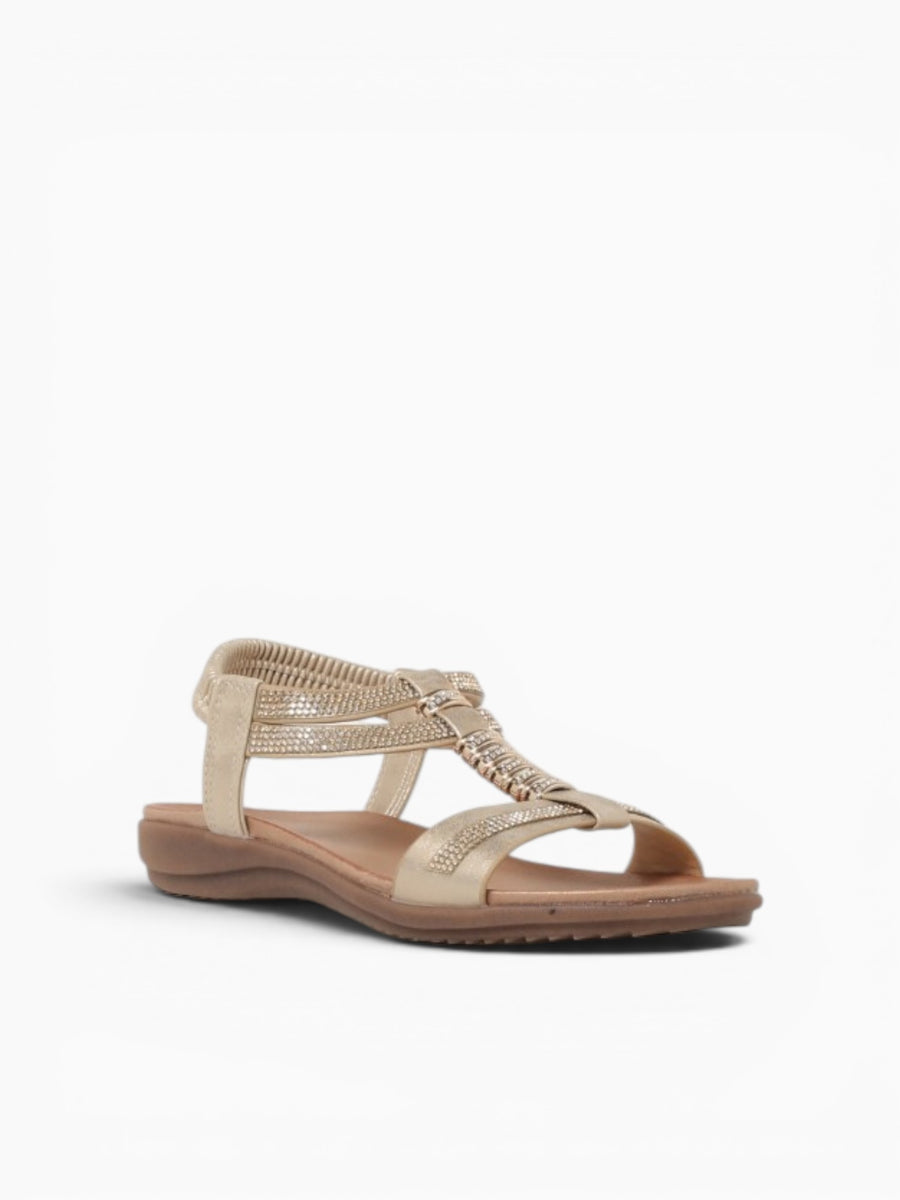 Olivia Gold Metallic Gold / 5 / M