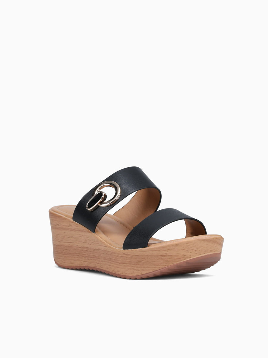 Leslie Black Smooth Black / 5 / M