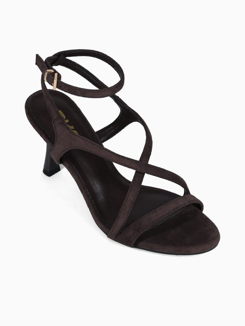 Kylia Dark Brown Suede Dark Brown / 5 / M