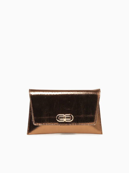 Yesenia Clutch Bronze Bronze