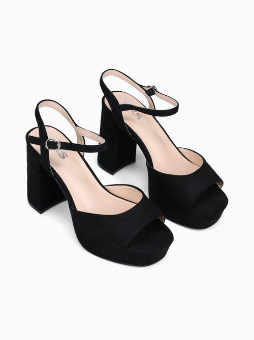 Gael Black Microsuede Black / 5 / M
