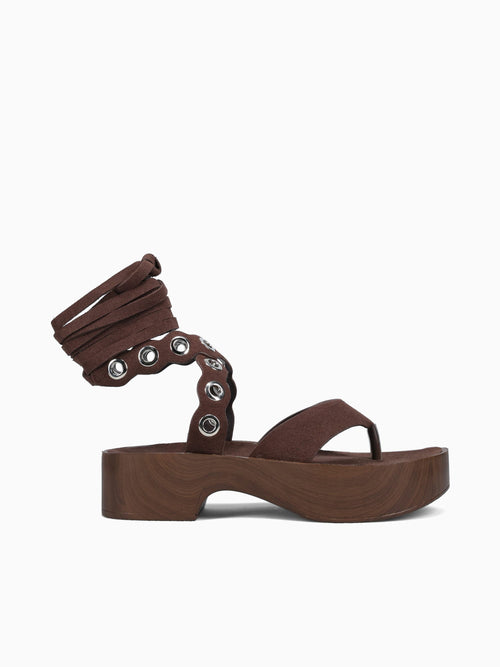 Zeana Dark Brown Suede Dark Brown / 5 / M
