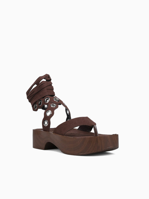 Zeana Dark Brown Suede Dark Brown / 5 / M