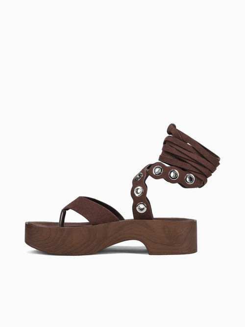 Zeana Dark Brown Suede Dark Brown / 5 / M