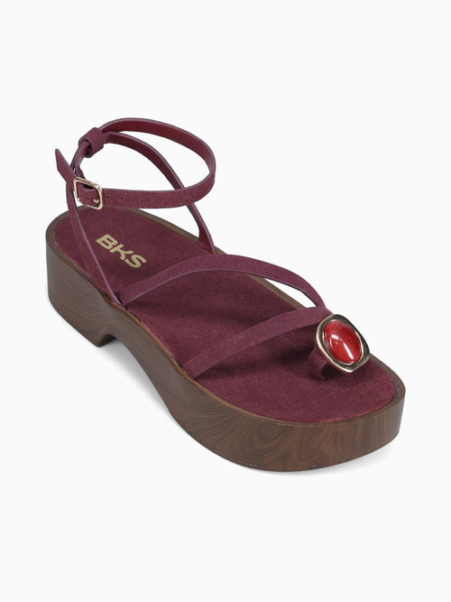 Soriana Burgundy Suede Wine / 5 / M