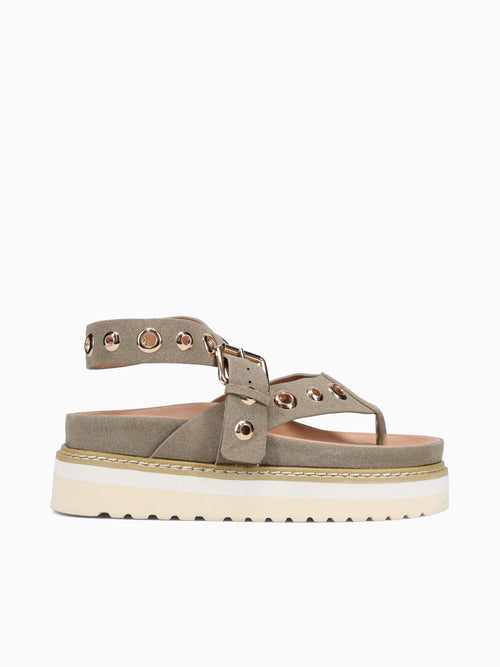Rocha Dark Green Suede Green / 5 / M