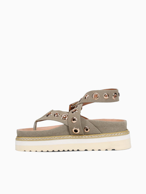Rocha Dark Green Suede Green / 5 / M
