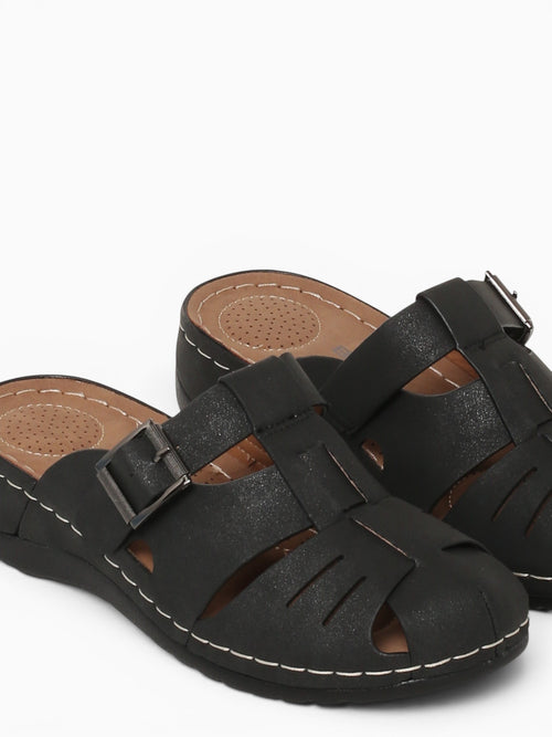 Rose Black Smooth Black / 5 / M