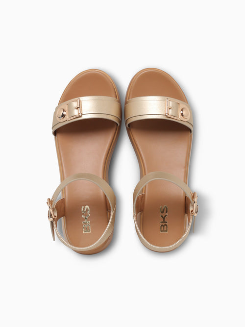 Rosalie Gold Metallic Gold / 5 / M
