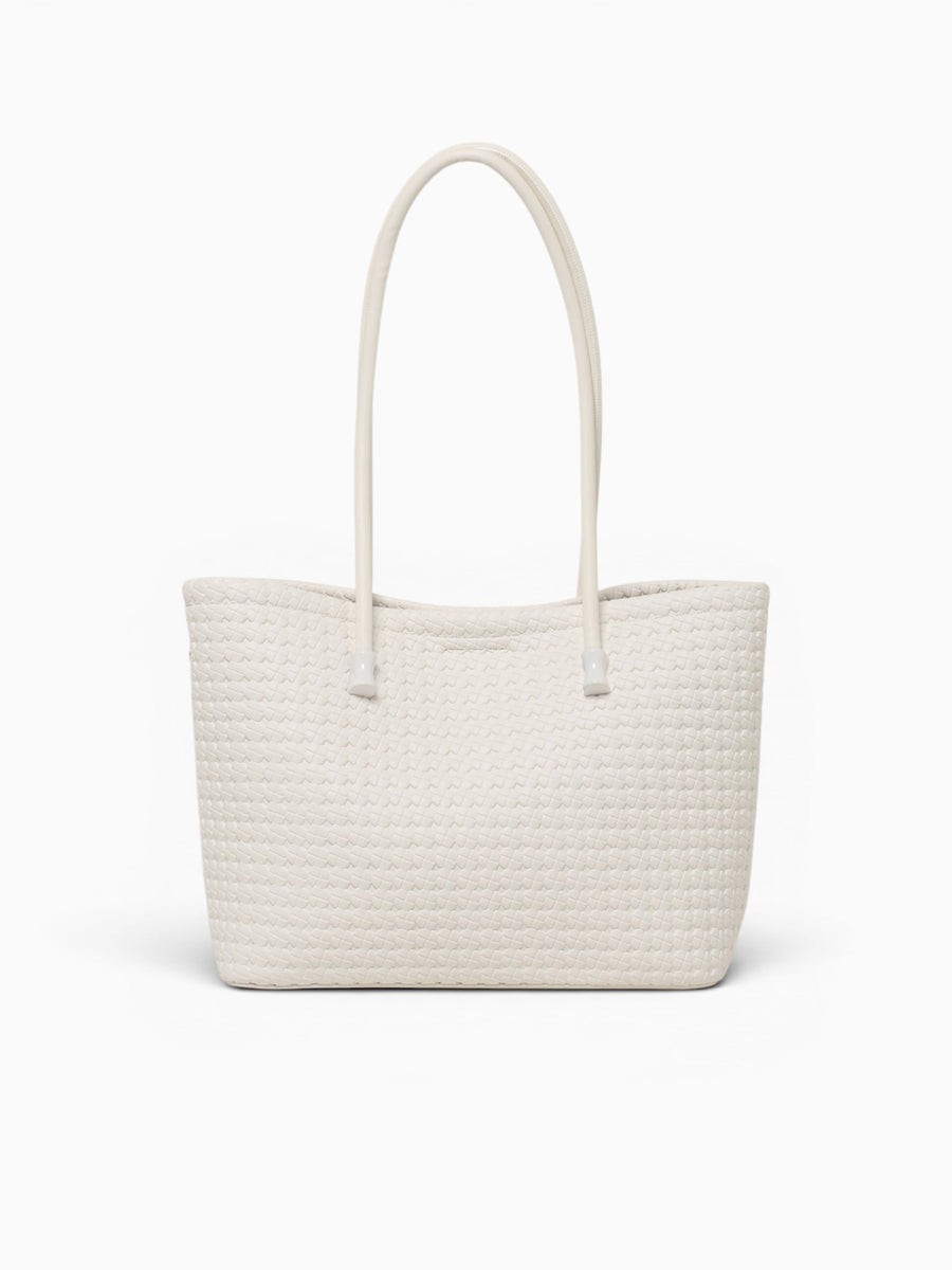 Solana Tote White White