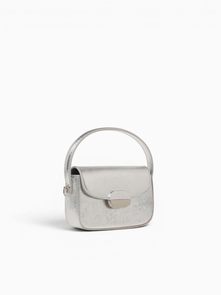 Amy Shoulder Bag Dk.silver Silver