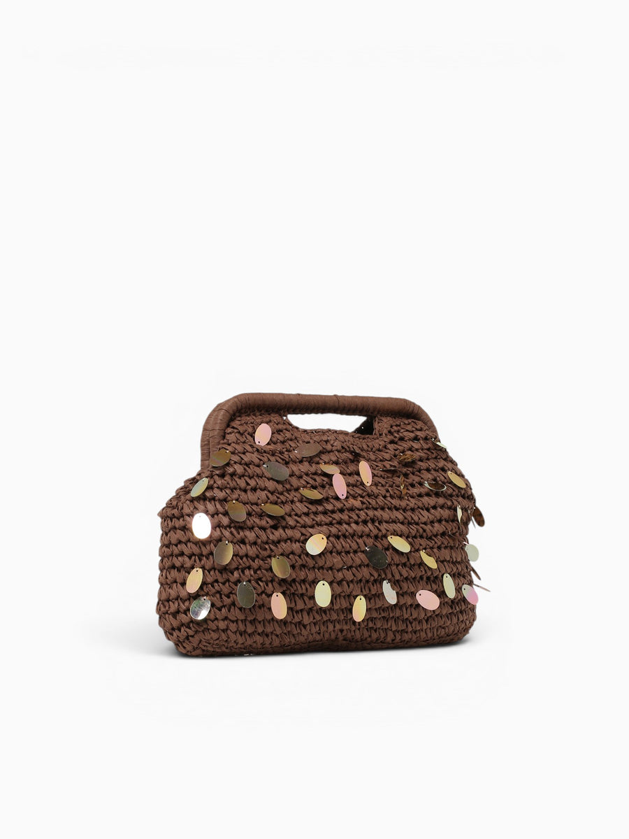 Party Top Handle Brown Brown