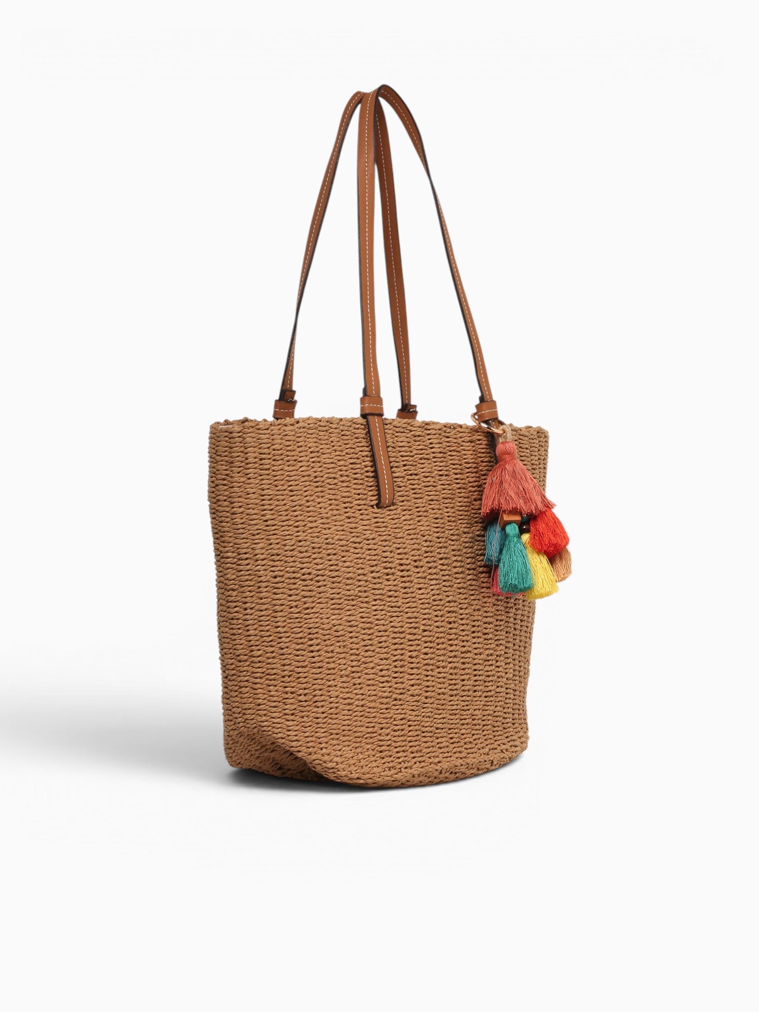 Tassel Tote Beige Beige