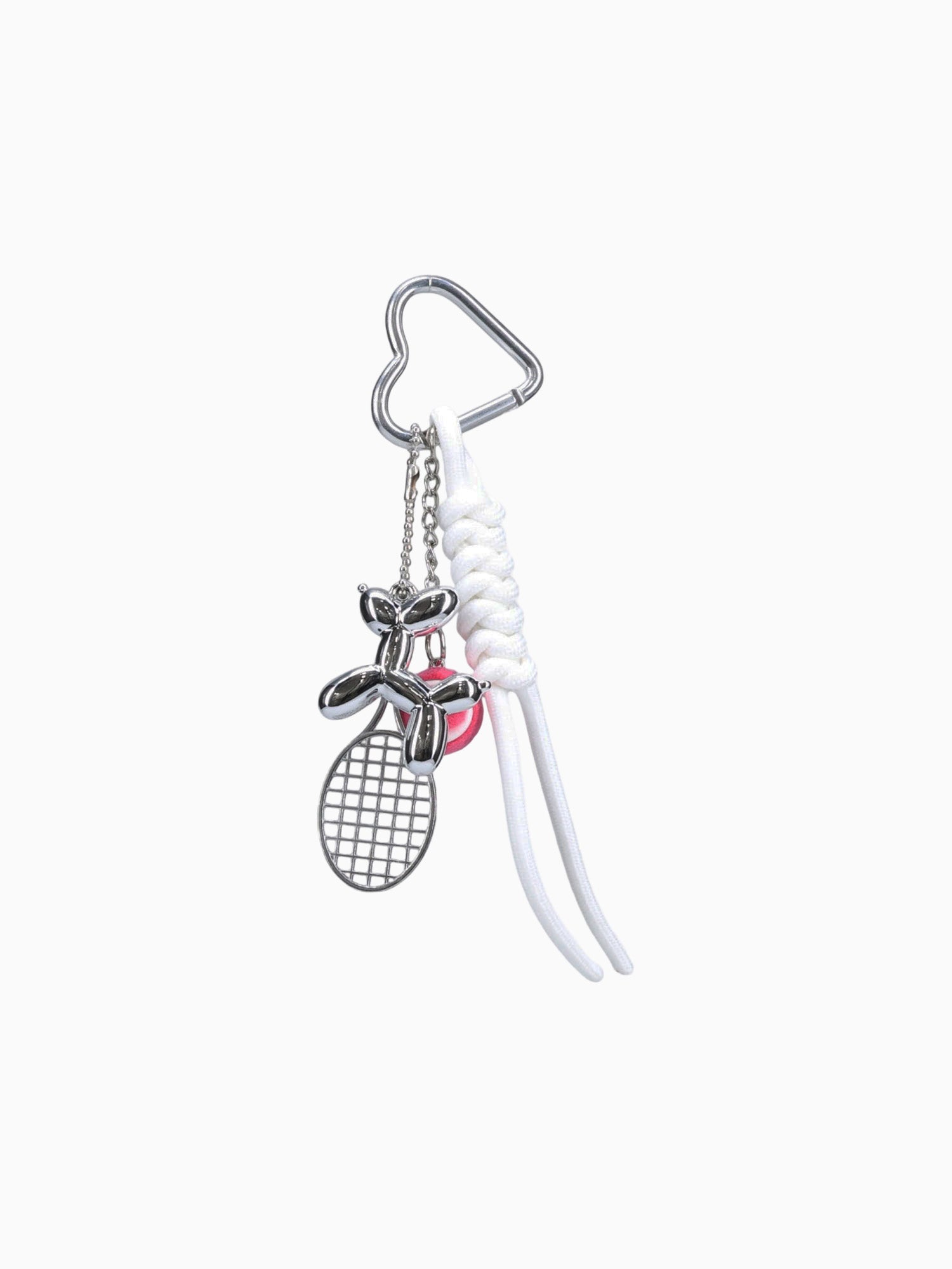 Tennis Bag Charm Silver Silver