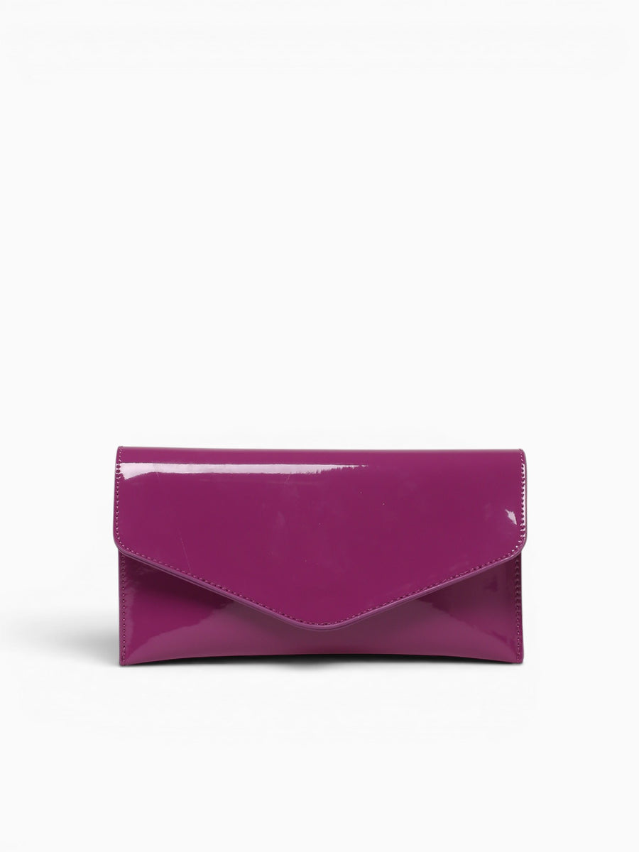 Riley Clutch Purple Pat Purple