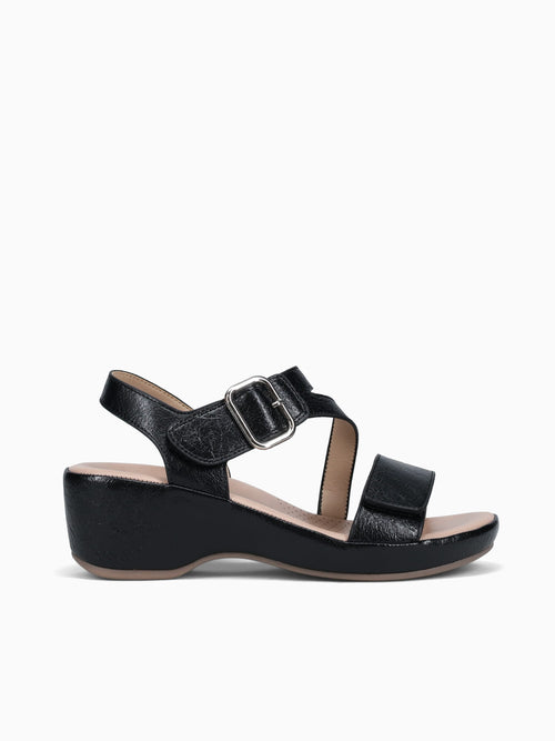 Milas Black Crinkle Black / 5 / M
