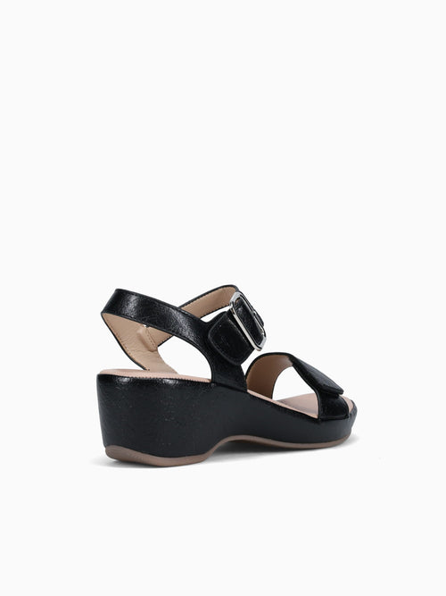 Milas Black Crinkle Black / 5 / M