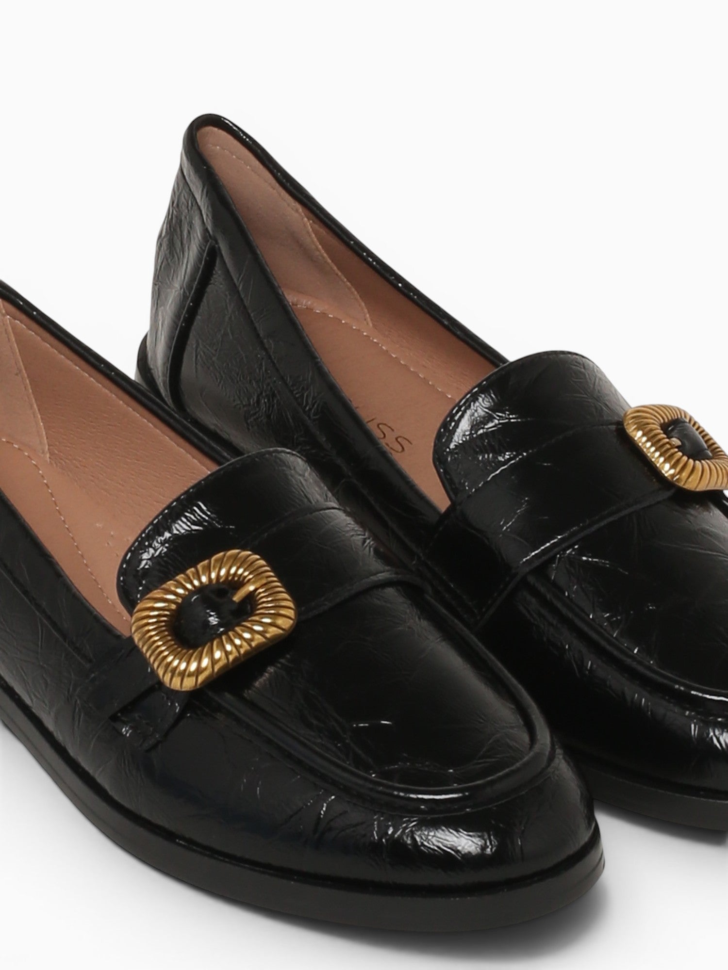 Gracie Black Patent Crinkle Black / 5 / M