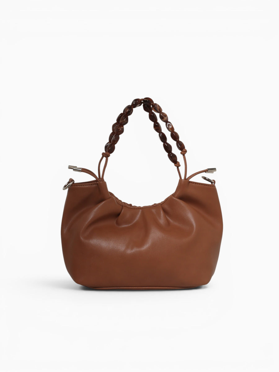 Fawn Top Handle Bag Brown Brown