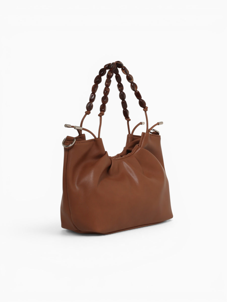 Fawn Top Handle Bag Brown Brown