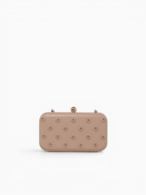 Tiana Clutch Bag Beige Beige
