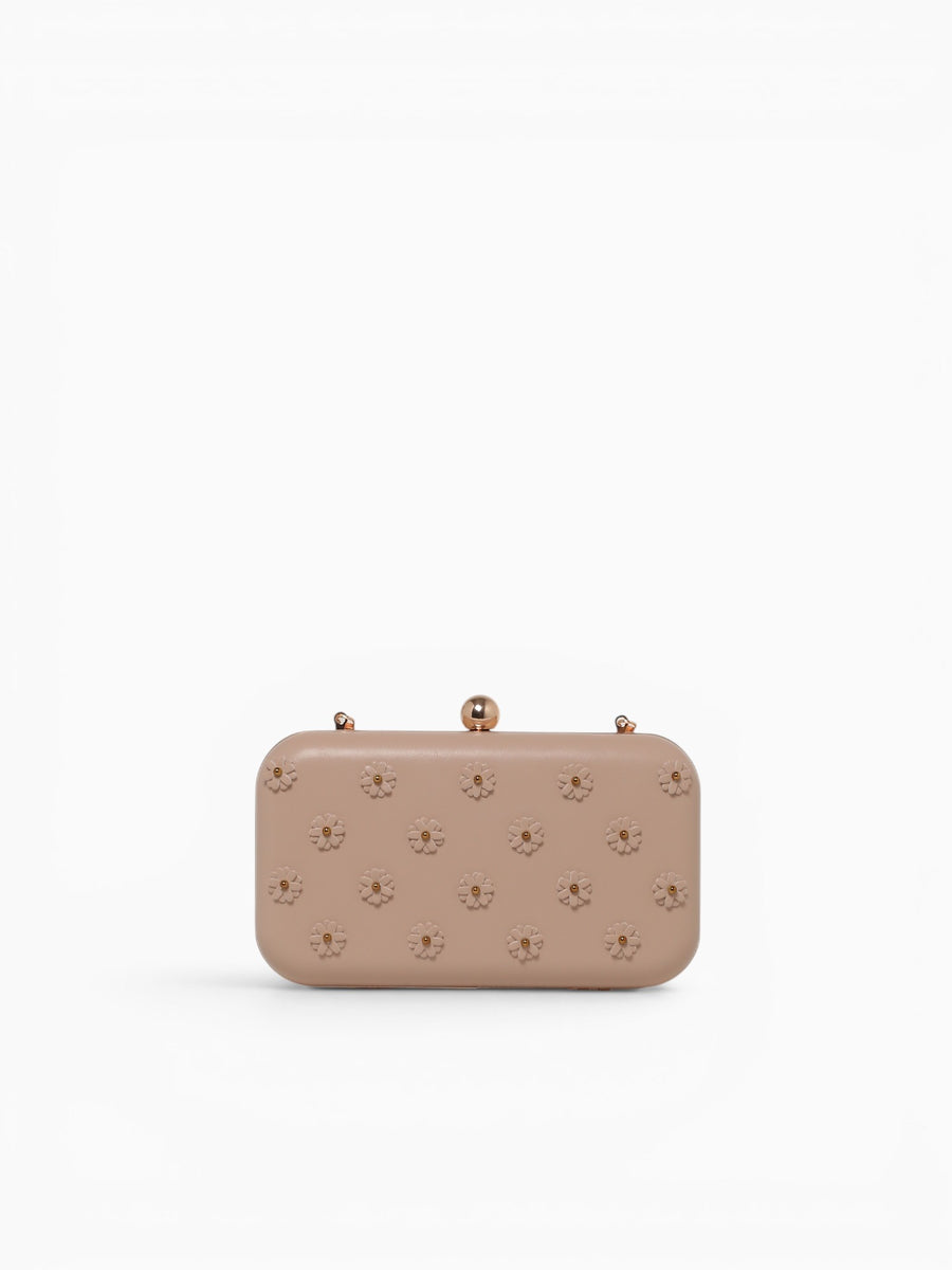 Tiana Clutch Bag Beige Beige