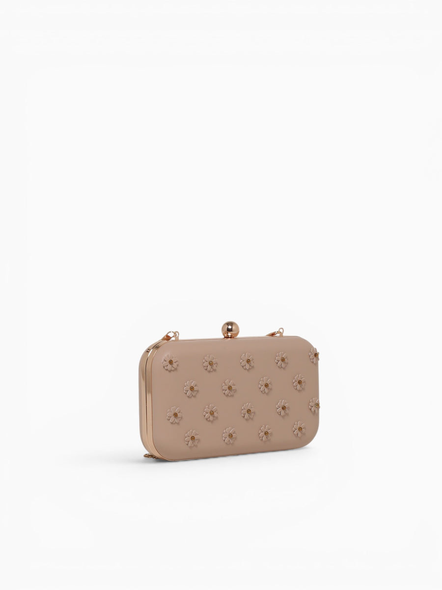 Tiana Clutch Bag Beige Beige