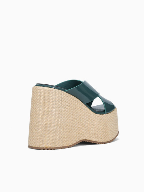 Daphne Teal Patent Blue / 5 / M