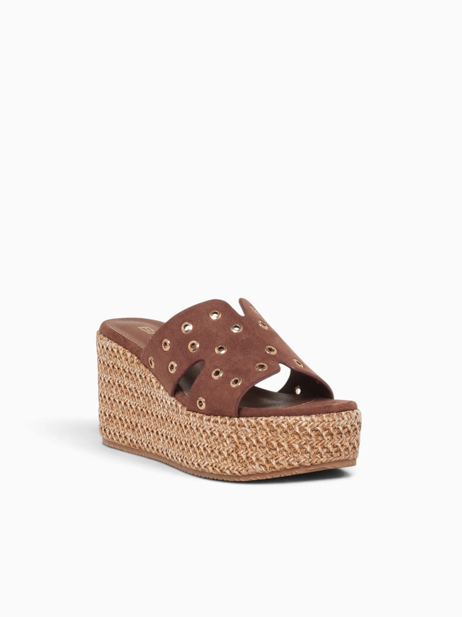 Amaya Dark Brown Textile Beige / 5 / M