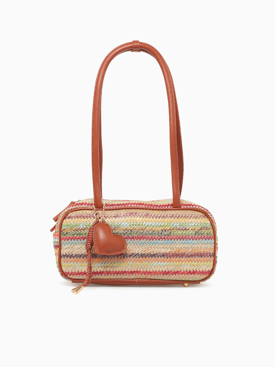 Tropic Heart Shoulder Bag Rd Br Red