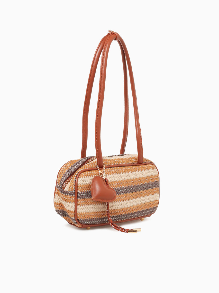 Tropic Heart Shoulder Bag Br Br Brown