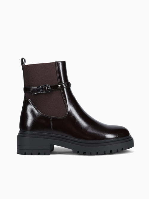 Izzy Dark Brown Patent Dark Brown / 5 / M