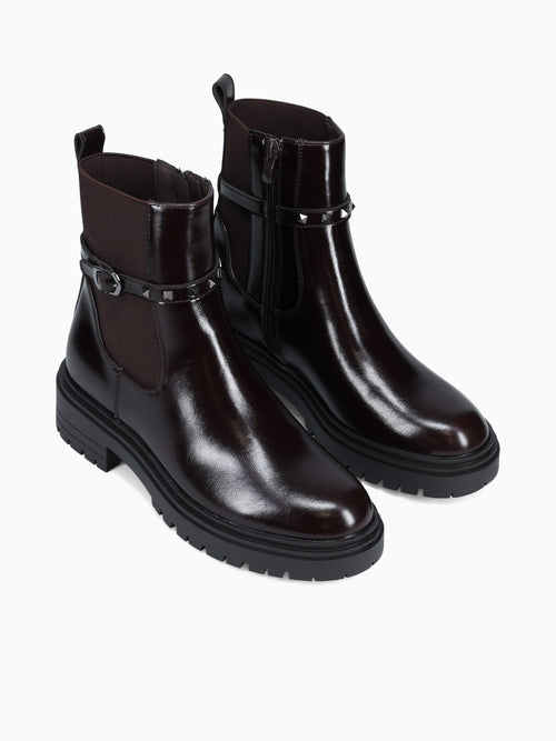 Izzy Dark Brown Patent Dark Brown / 5 / M