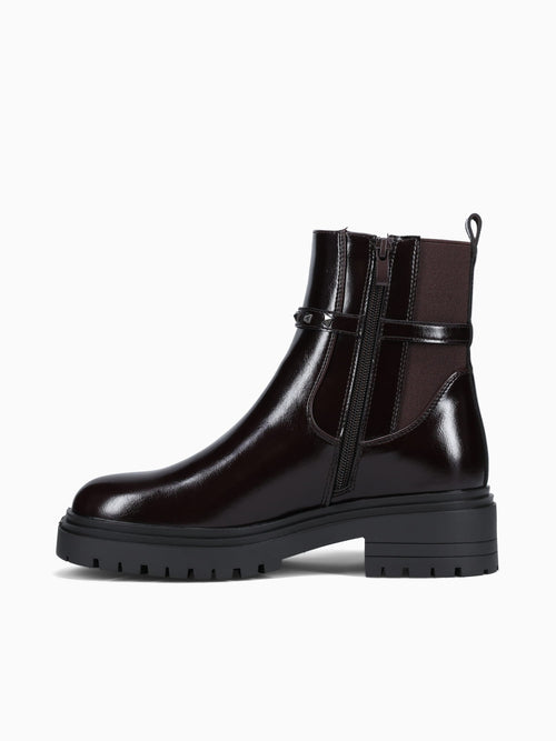 Izzy Dark Brown Patent Dark Brown / 5 / M