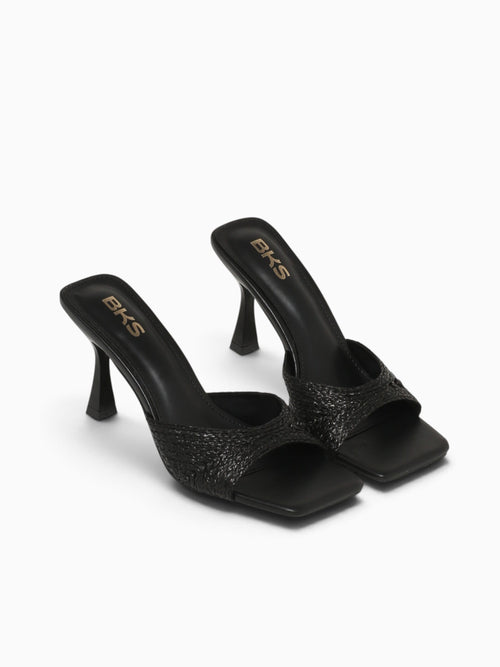 Alma Black Raffia Black / 5 / M