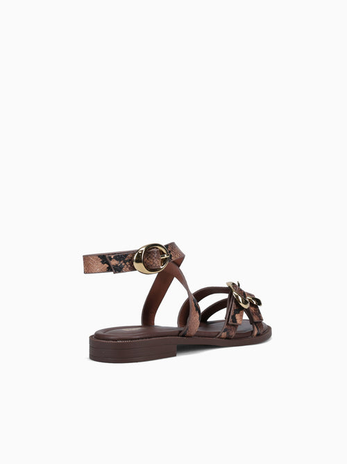 Sandria Brown Snake Brown / 5 / M