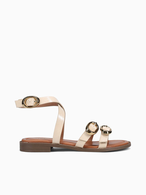 Sandria Beige Patent Beige / 5 / M