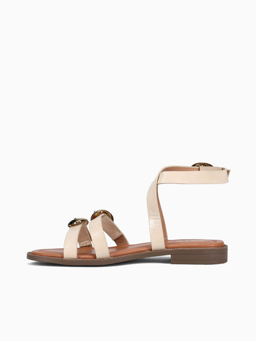 Sandria Beige Patent Beige / 5 / M