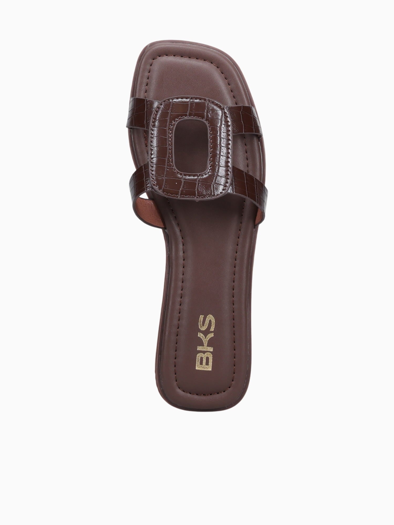 Imani Brown Croco Brown / 5 / M