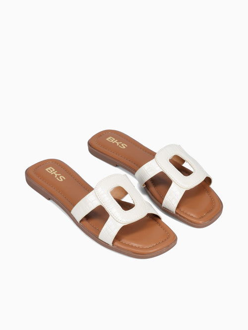 Imani Off White Croco Off White / 5 / M