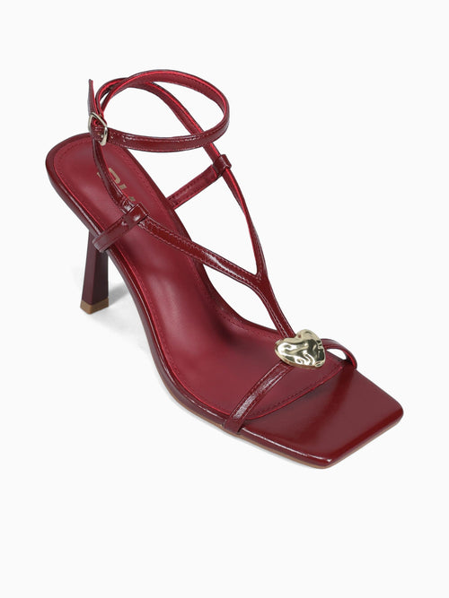 Leonie Burgundy Patent Wine / 5 / M