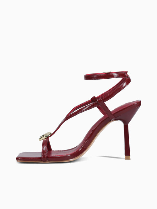 Leonie Burgundy Patent Wine / 5 / M