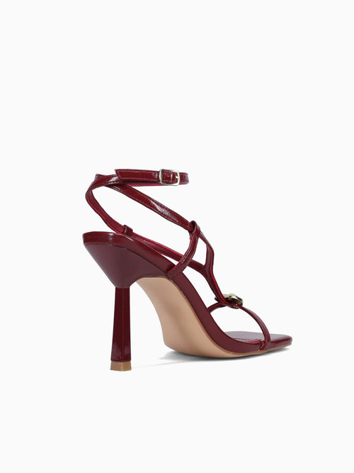 Leonie Burgundy Patent Wine / 5 / M