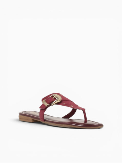 Celestia Marsala Suede Wine / 5 / M